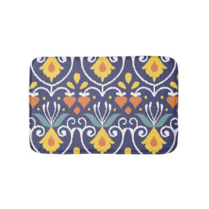 Handmade Ikat: Ethnic Boho Fabric Badematte