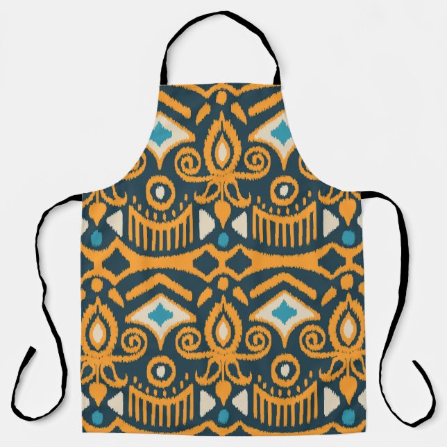 Handmade Ikat: ethnisches Stoffmuster Schürze (Vorderseite)