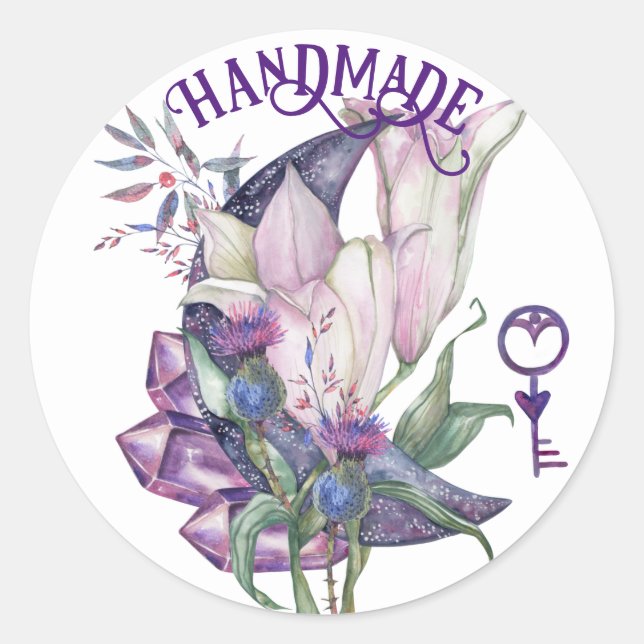 Handmade Lilly Crystal Moon Sticker (Vorderseite)