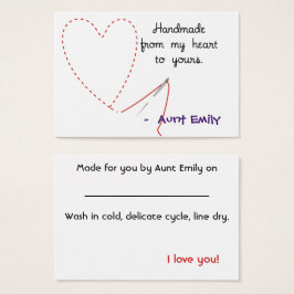 Handmade mit Liebe Hang Tag