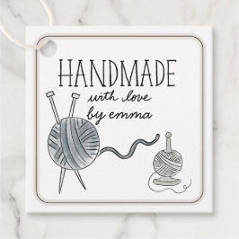 Handmade mit Liebe Knetgarn Vielen Dank Geschenkanhänger