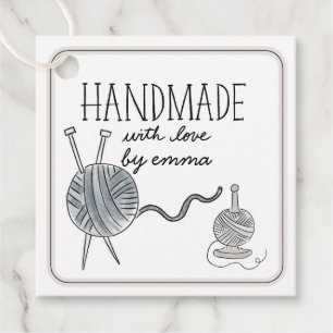 Handmade mit Liebe Knetgarn Vielen Dank Geschenkanhänger