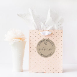 Handmade mit Liebe Runder Aufkleber