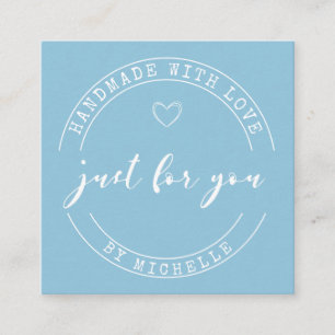 Handmade mit Liebe Script danke Karte