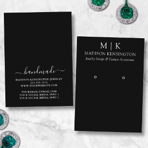 Handmade Monogram oder Add Logo Overe Display Card Visitenkarte