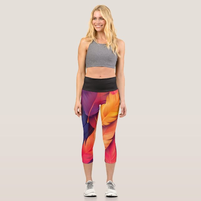 Handmade Öko Capri Leggings (Vorderseite)