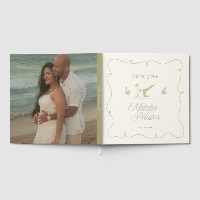 Handmade pilates baby shower gästebuch (Voll)