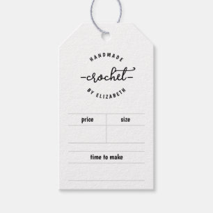 Handmade Price-Tag für Crochet-Strick Macramé Geschenkanhänger