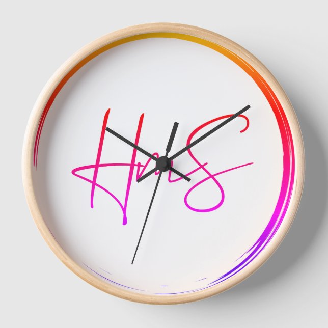 Handmade Sound Clock Uhr (Vorderseite)