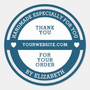 Handmade speziell für Sie Runder Aufkleber