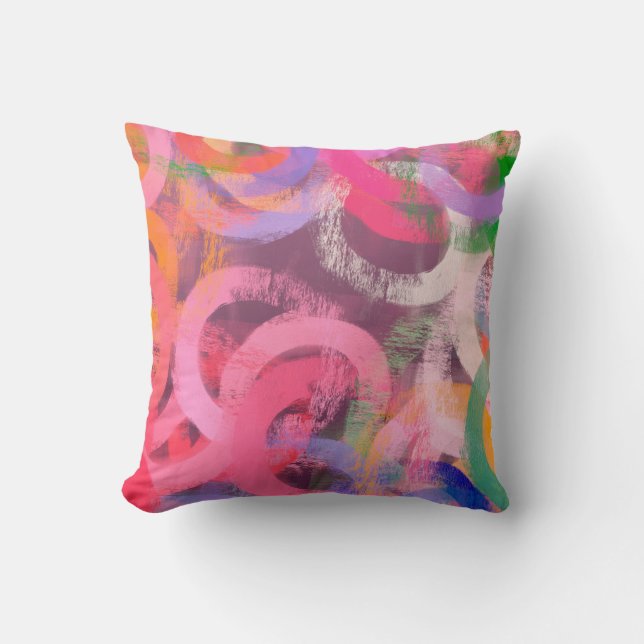 Handmade surreal abstract pattern. Modern artistic Kissen (Vorderseite)