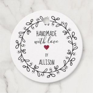 #Handmade with Liebe Personalisiert Artisan / Hand Geschenkanhänger