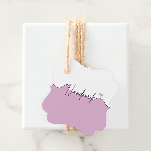 Handmade With Love Floral Small Business Packaging Geschenkanhänger (Beispiel)