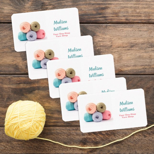 Handmade Yarn Shop Visitenkarte (Yarn Business Cards)
