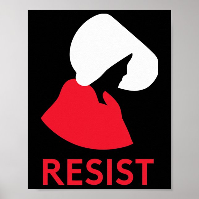 Handmaid Resist Feminist Protest Poster (Vorne)