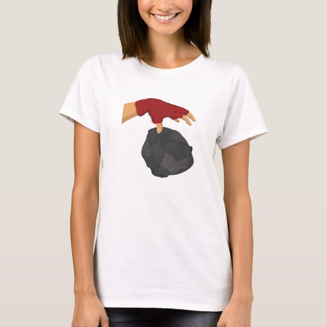 Handmaid's Talent Feminismus Hand Drop Rock Widers T-Shirt (Vorderseite)