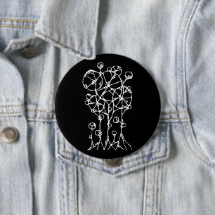Handmalerei - Abstrakte Baumgruppe 2 Button