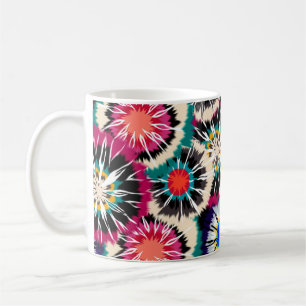 Handmalerei Abstrakte Wasserfarbe Nahtlose Shibori Kaffeetasse