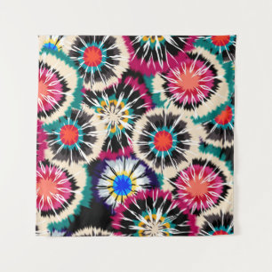 Handmalerei Abstrakte Wasserfarbe Nahtlose Shibori Wandteppich