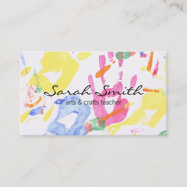 Handmalerei II (Variation) Visitenkarte (Vorderseite)