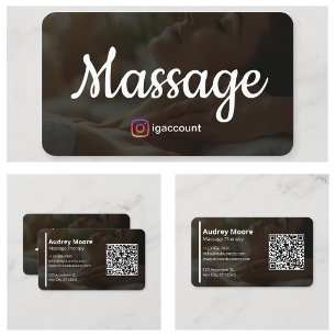 Handmassage-Therapie-Vorlagen-Design Visitenkarte