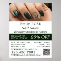 Handmodell, Nageltechniker, Nagelsalon-Werbung