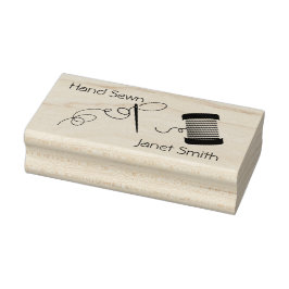 Handnähte für Thread und Nadel Gummistempel