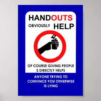 Handouts helfen offensichtlich poster