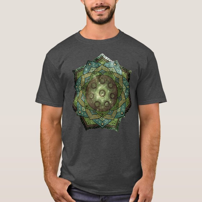 Handpan Hang Drum Mandala T-Shirt (Vorderseite)
