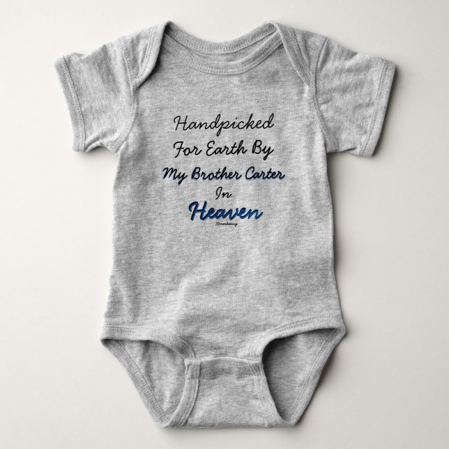 Handpflückt aus dem Himmel Von meinem ..... Baby S Baby Strampler (Vorderseite)