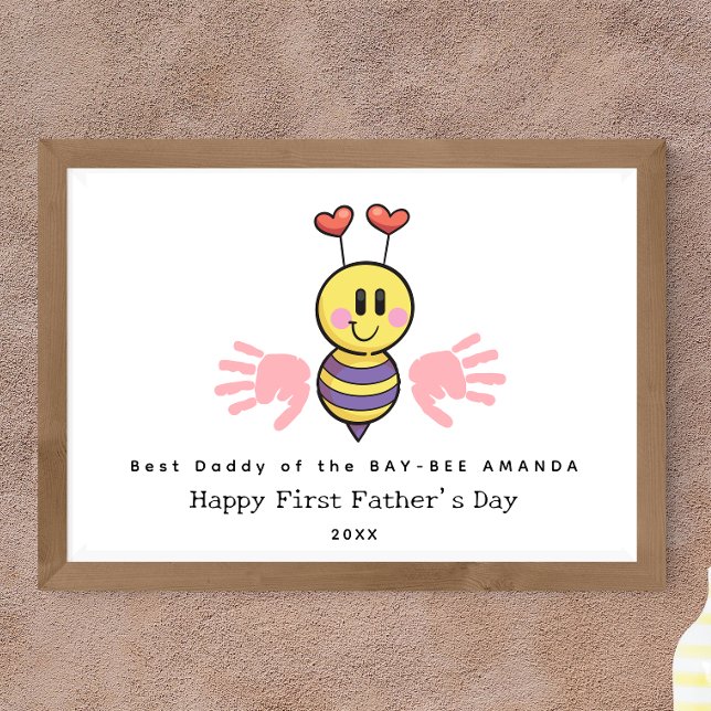 Handprint Blume des ersten Vaters Art Poster (Von Creator hochgeladen)