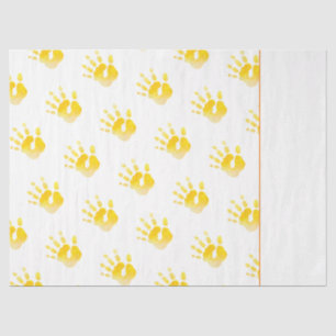 Handprint Gelb Unisex Wasserfarben Art Sweet Baby Seidenpapier
