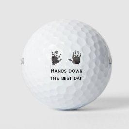 Handprints Bester Vater Golfball