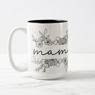 Handrawn Floral Christlich Bible Verse Zweifarbige Tasse