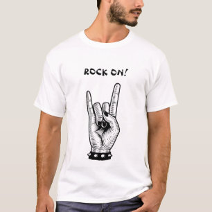 Handrocker Hörer Signature Art Illustration T-Shirt