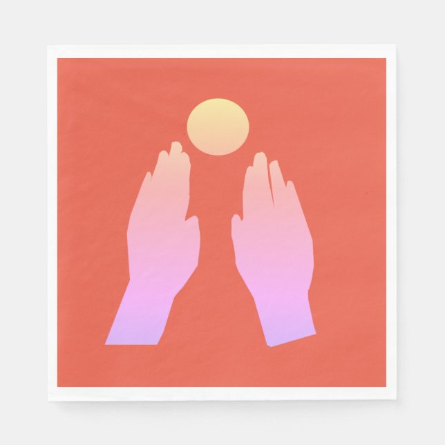 Hands Art Serviette (Vorderseite)