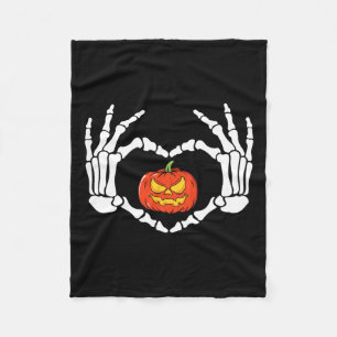 Hands Herz signieren Retro Halloween Kostüm Frauen Fleecedecke