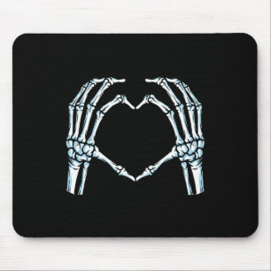 Hands Herz signieren Retro Halloween Kostüm Frauen Mousepad