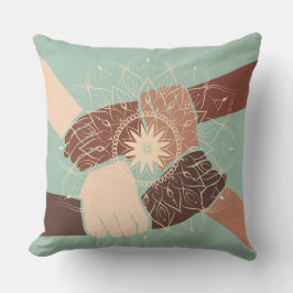 Hands in Harmony with Mandala Kissen