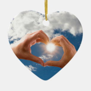 Hands of love keramikornament