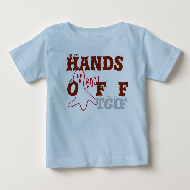 Hands oFF bOO!Baby American Apparel Raglan T - Shi Baby T-shirt (Vorderseite)