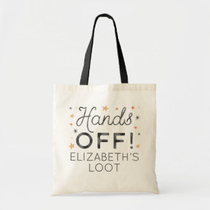 Hands Off Kids Halloween Custom Candy Tote Bag Tragetasche
