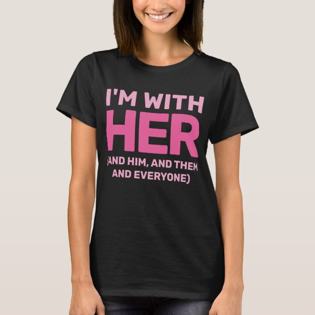 Hands Off Movement Ich bin mit ihrem LGBTQ Zivile  T-Shirt (Vorderseite)