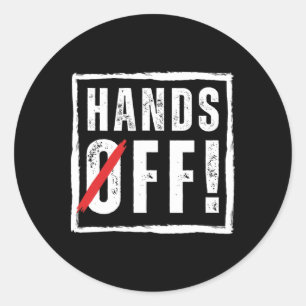 Hands Off Protest 5. April Widerstand Anti Trump Runder Aufkleber