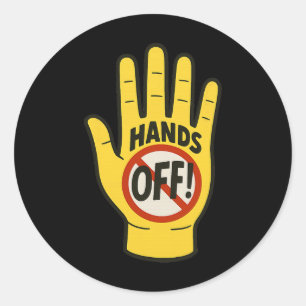 Hands Off Protest 5. April Widerstand Anti Trump Runder Aufkleber