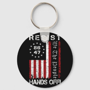 Hands Off Protest 86 47 8647 Protest Rett D Schlüsselanhänger