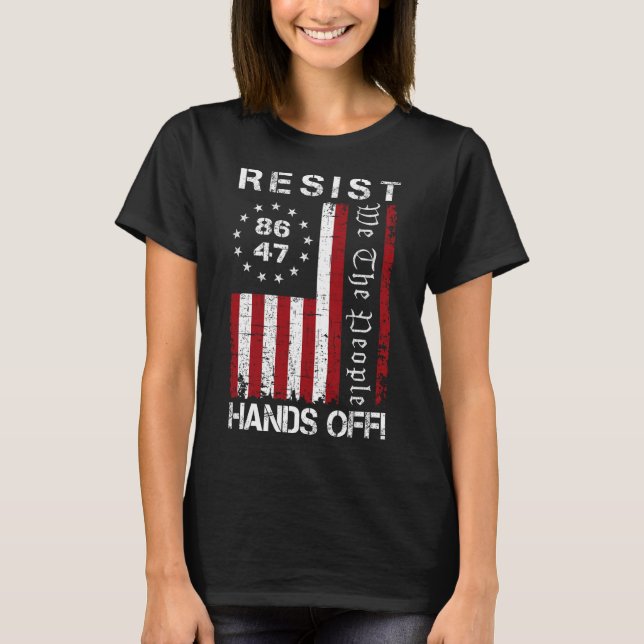 Hands Off Protest 86 47 8647 Protest Rett D T-Shirt (Vorderseite)