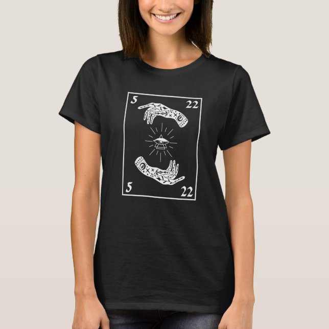 Hands Tarot Card Premium T-Shirt (Vorderseite)
