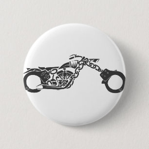 Handschellen-Choppermotorrad Button
