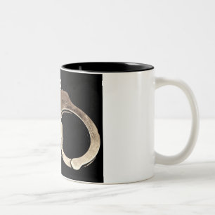 Handschellen-Kaffee-Tasse Zweifarbige Tasse